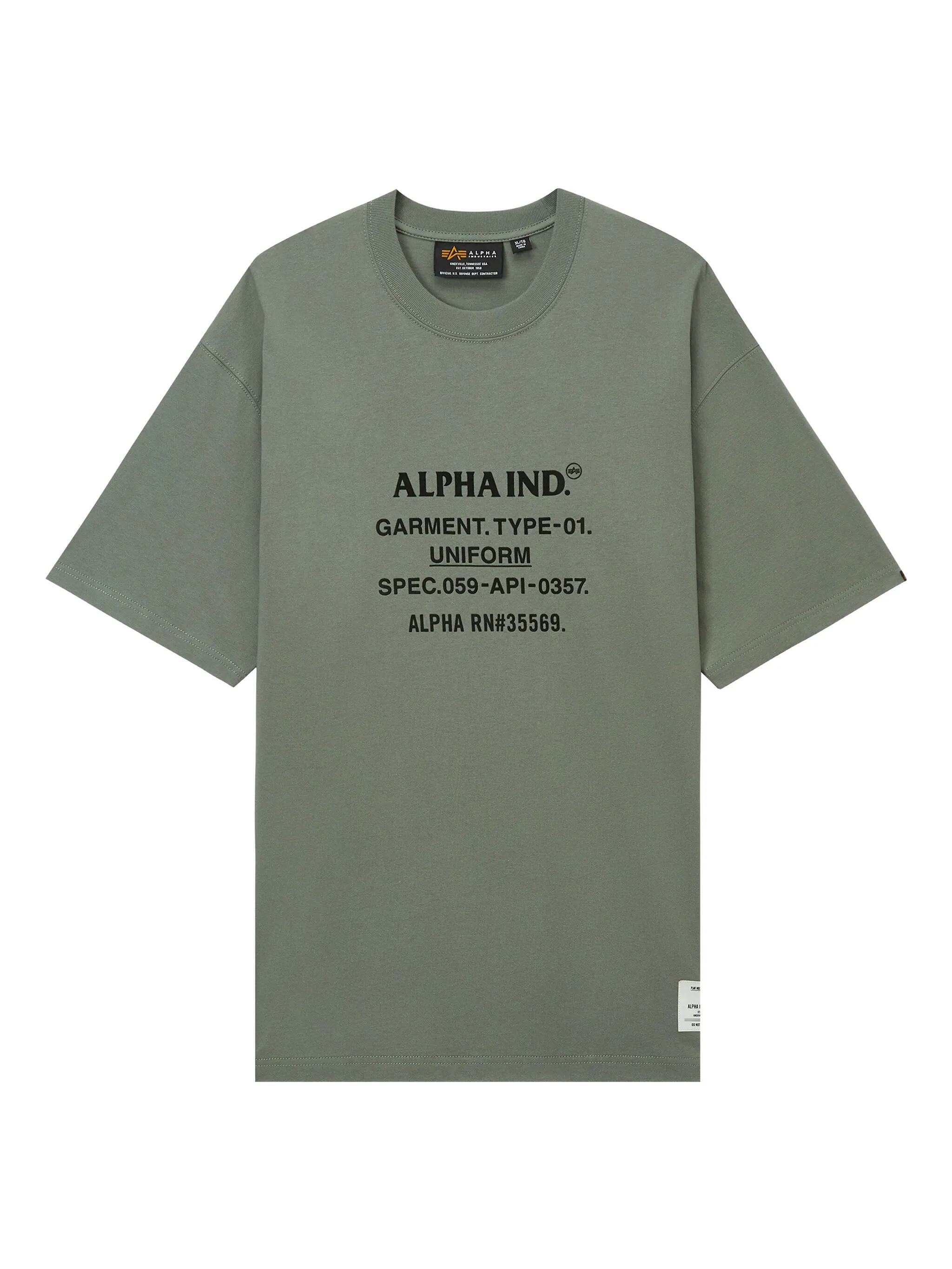 

Футболка с графичным принтом Alpha Industries, зеленый