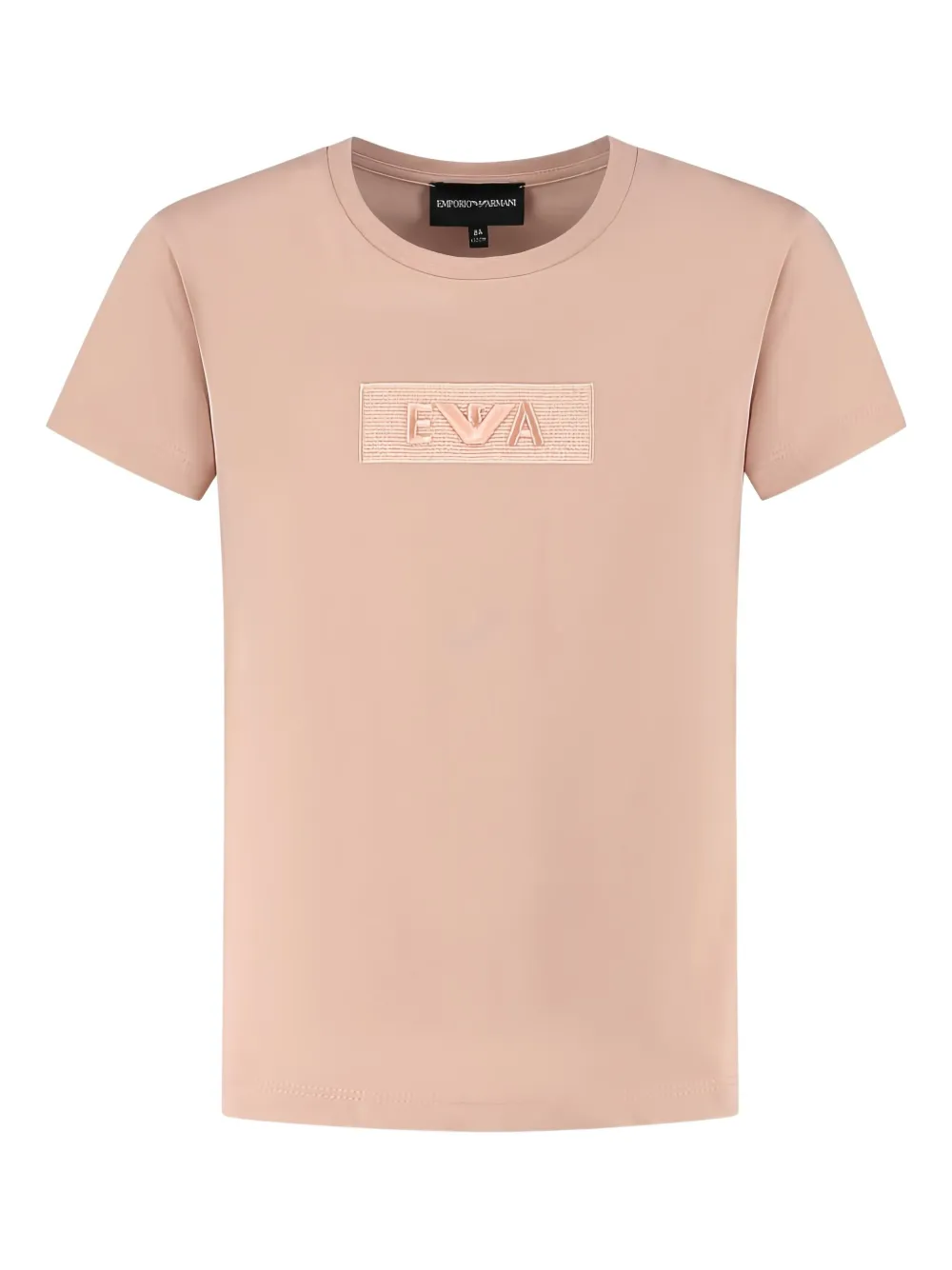 

Футболка с вышитым логотипом Emporio Armani Kids, розовый