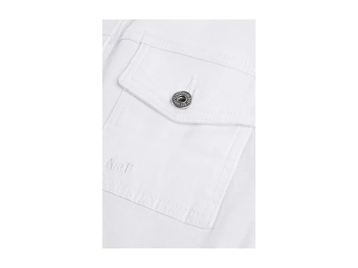 Куртка кроп твил Colored Twill Cropped Jacket abercrombie kids, Orchid Petal — фото 3