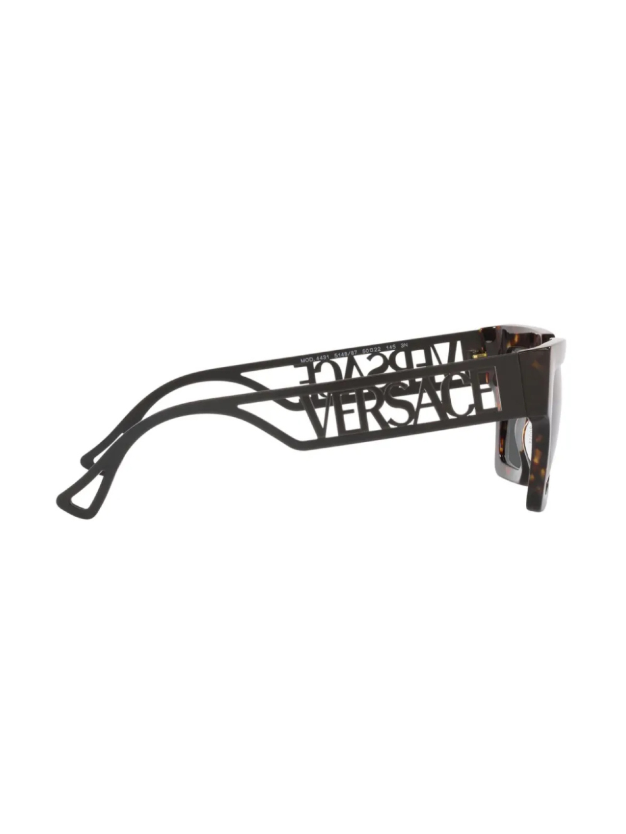 Versace Eyewear солнцезащитные очки с логотипом, коричневый — фото 3