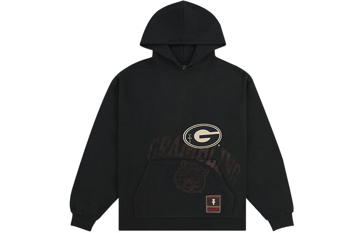 

Толстовка с капюшоном X Mitchell & Ness Grambling Tigers Overlap Travis Scott, черный