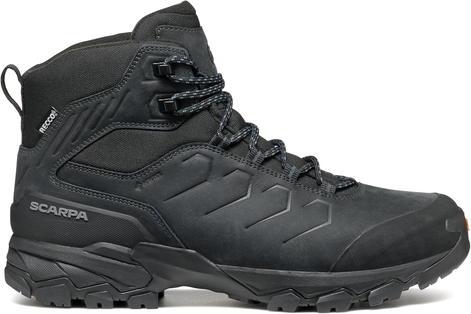 Мужские ботинки SCARPA Moraine Polar GTX водонепроницаемые с утеплителем Gore-Tex для бэкпекинга и походов, Dark Anthracite/Ocean — фото 3