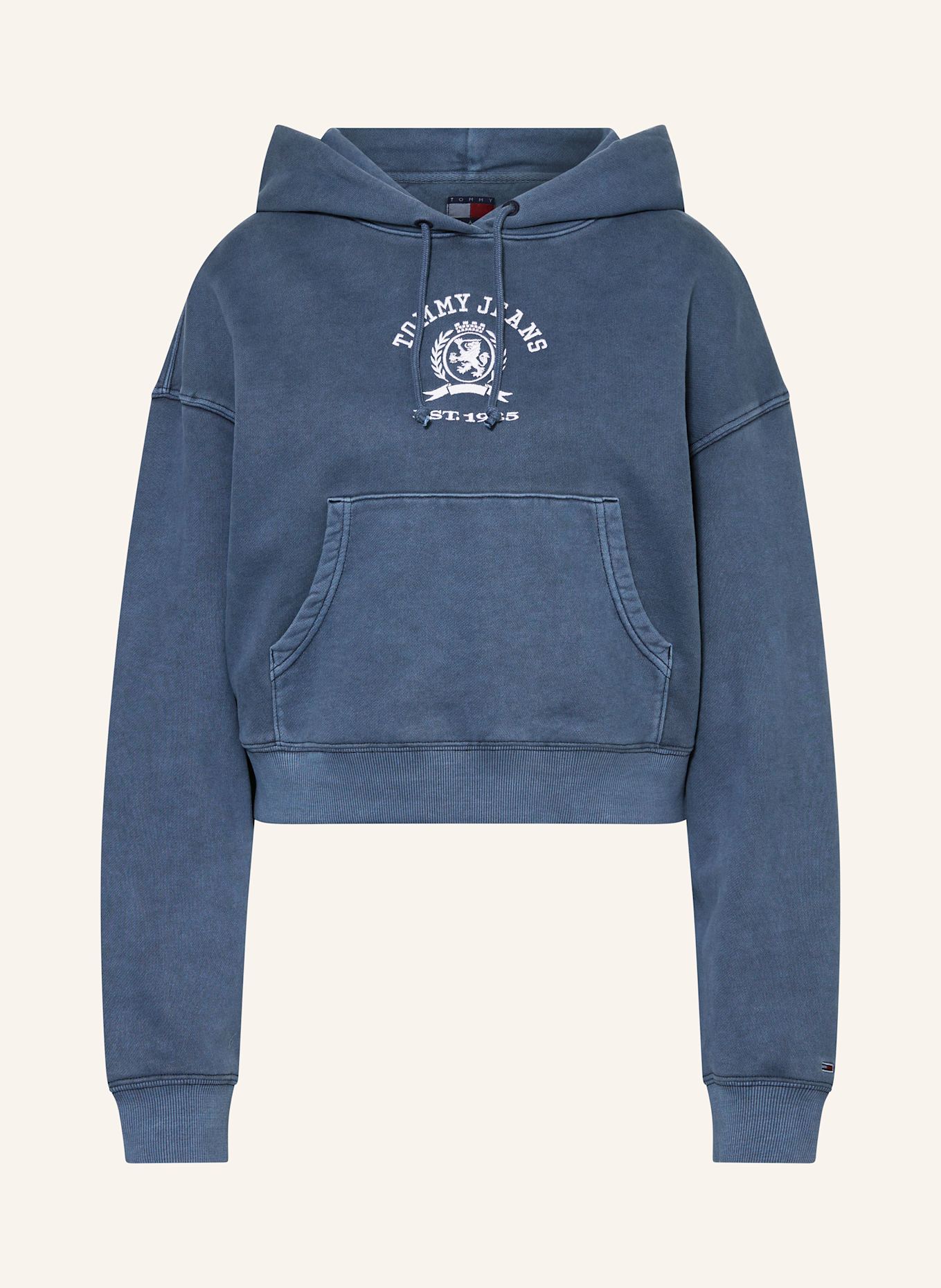 

Укороченная толстовка с капюшоном Tommy Jeans, синий