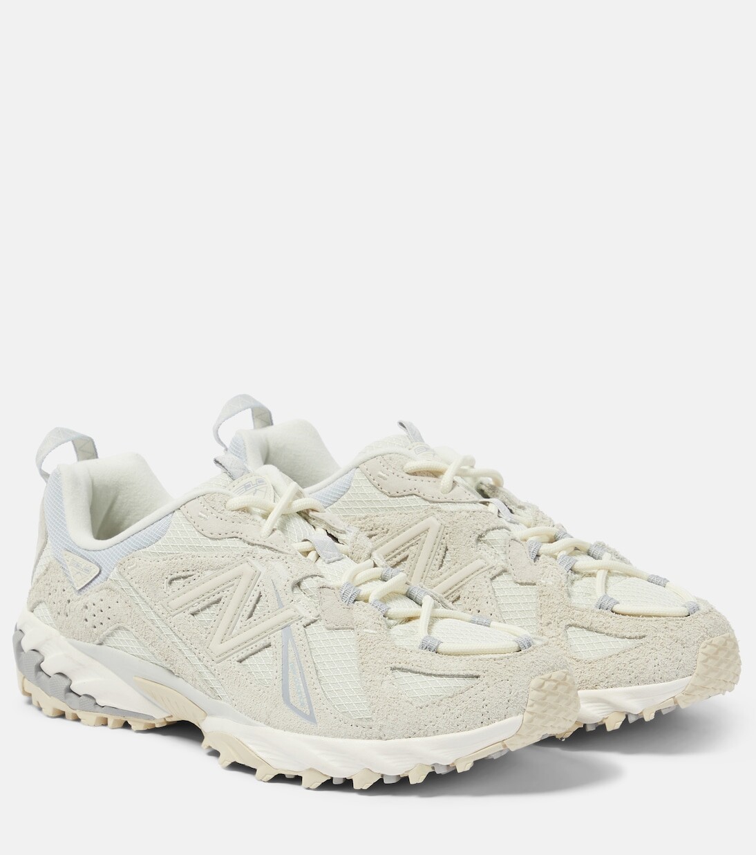 Кроссовки 610 из замши и сетки New Balance, бежевый