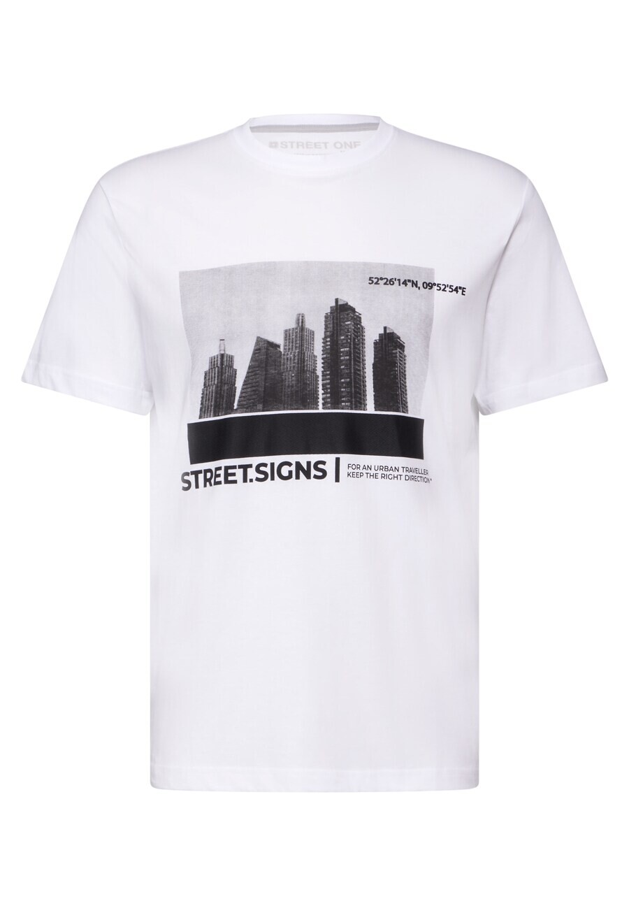 

Лонгслив Street One MEN Shirt, белый