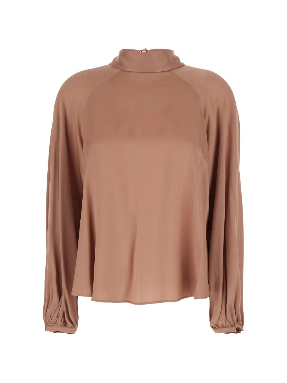 

Топ с высоким воротником и открытой спиной Semicouture, бежевый