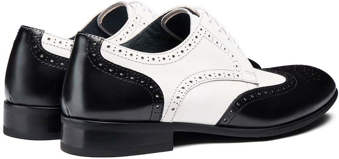 Мужские классические туфли Jepsengord Wingtip из натуральной кожи коровы, оксфорды с брогированием, формальные деловые и свадебные дерби Jepsen Gord, белый — фото 4