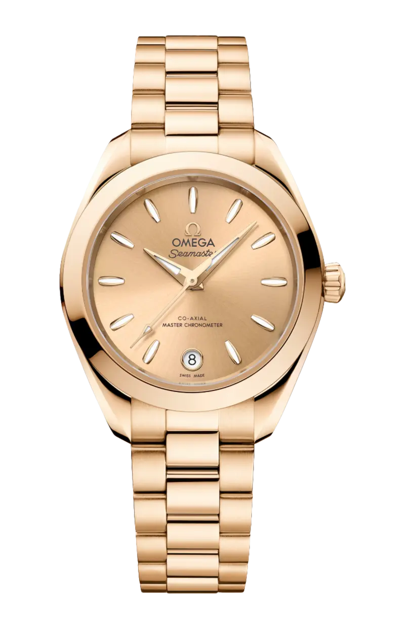 

Seamaster aqua terra 150m 30 мм, из лунного золота на лунном золоте - 220.50.30.20.08.001 OMEGA