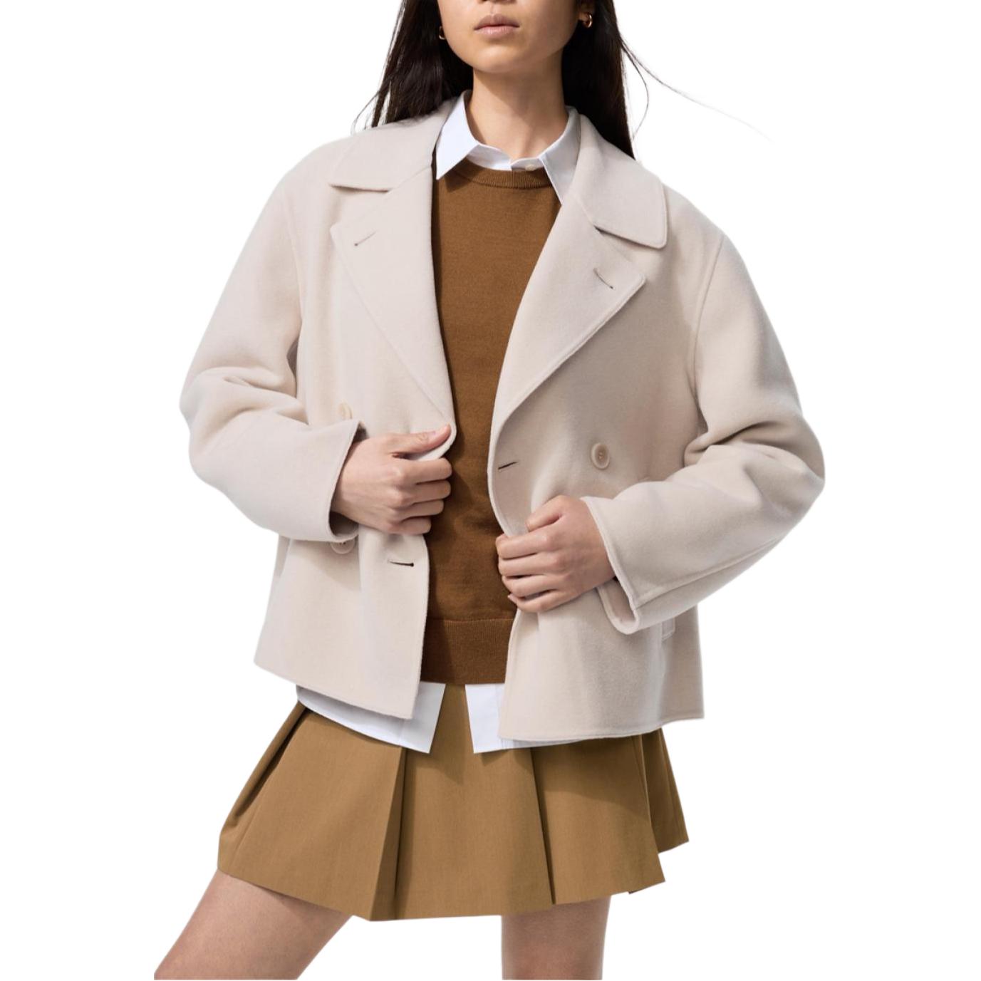 

UNIQLO Женское светло-бежевое пальто, Light Beige