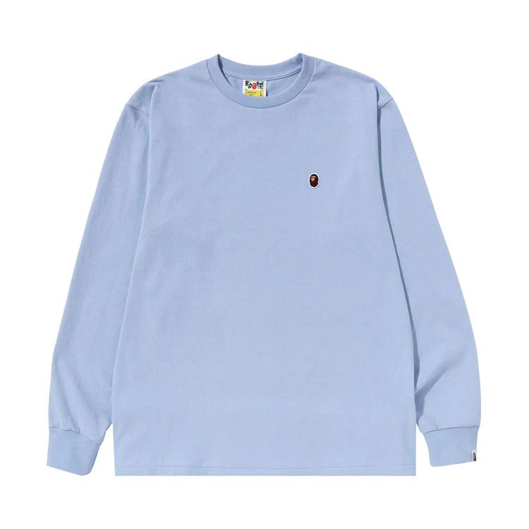 

Футболка BAPE Ape Head One Point Long-Sleeve Tee, Sax