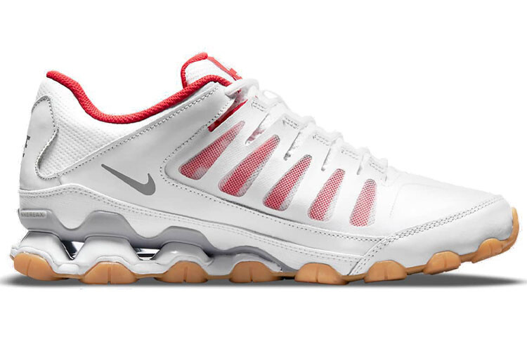 Кроссовки Reax 8 для мужчин с низким верхом, белые/красные Nike — фото 2