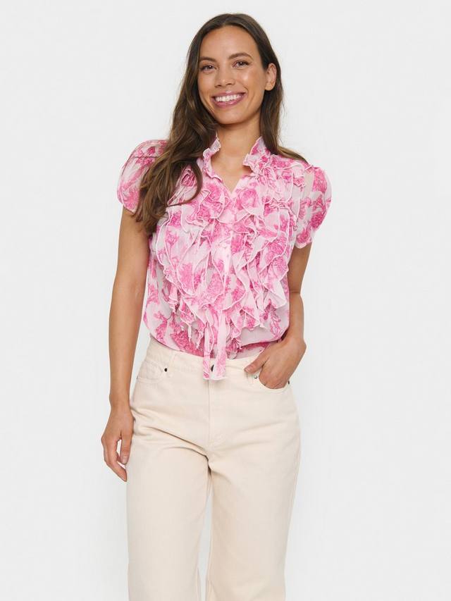 

Lilja абстрактная мятная блузка Saint Tropez, Pink/Multi