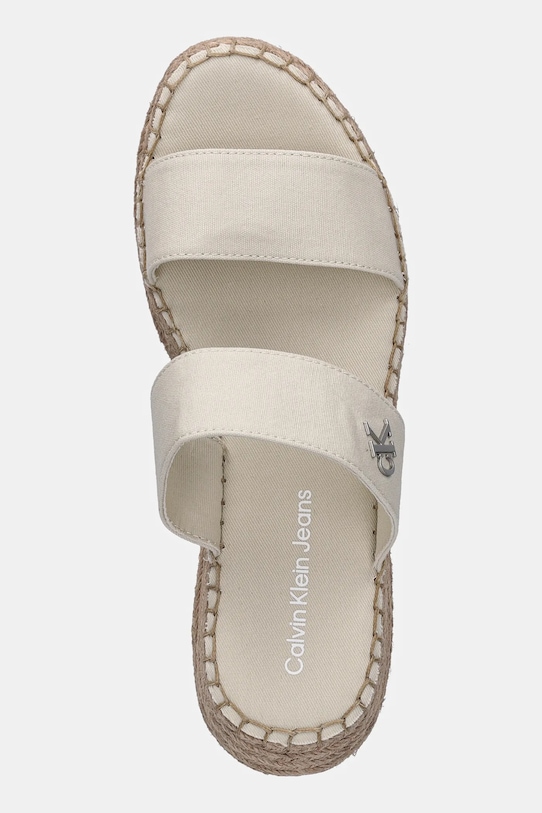 Спортивные шлепанцы SPORTY ROPE MG LTH WEBBING Calvin Klein Jeans, бежевый — фото 4