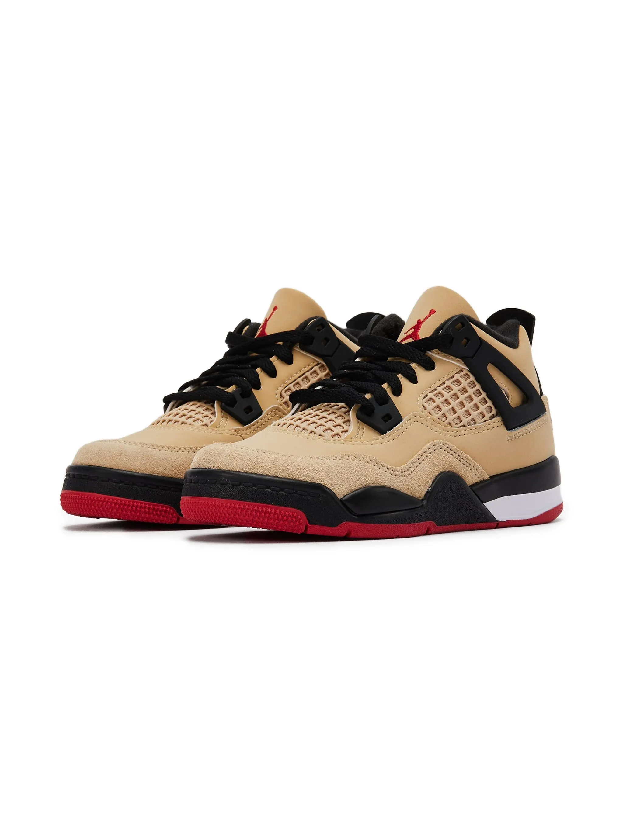 Кроссовки Air Jordan 4 Retro Pizza Jordan Kids, бежевый — фото 2