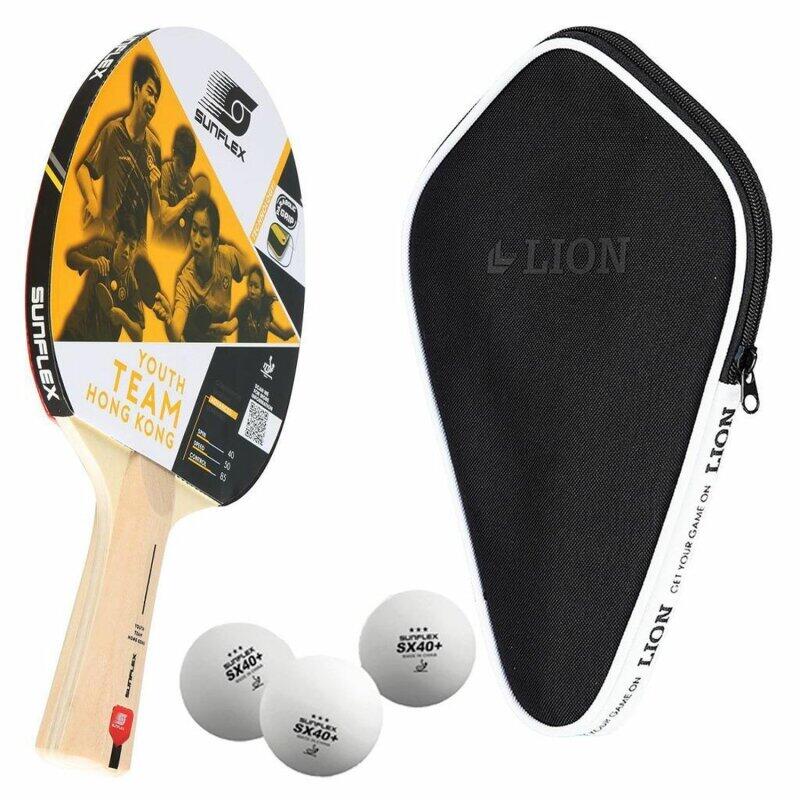 

Ракетка для настольного тенниса Sunflex Youth Team Hong Kong + чехол + 3 мяча SX+ TT