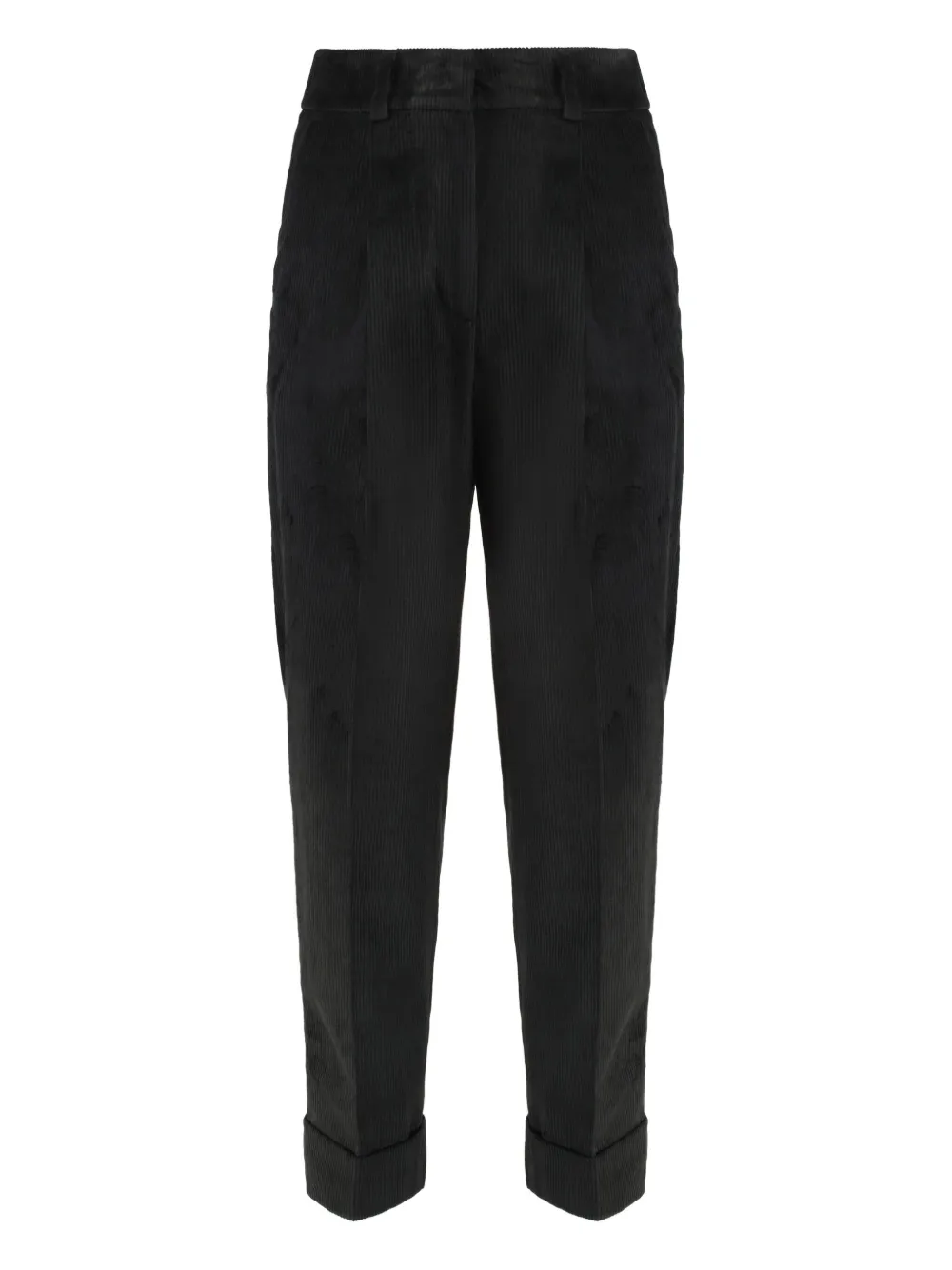 

Вельветовые брюки с поясными шлёвками Peserico, черный