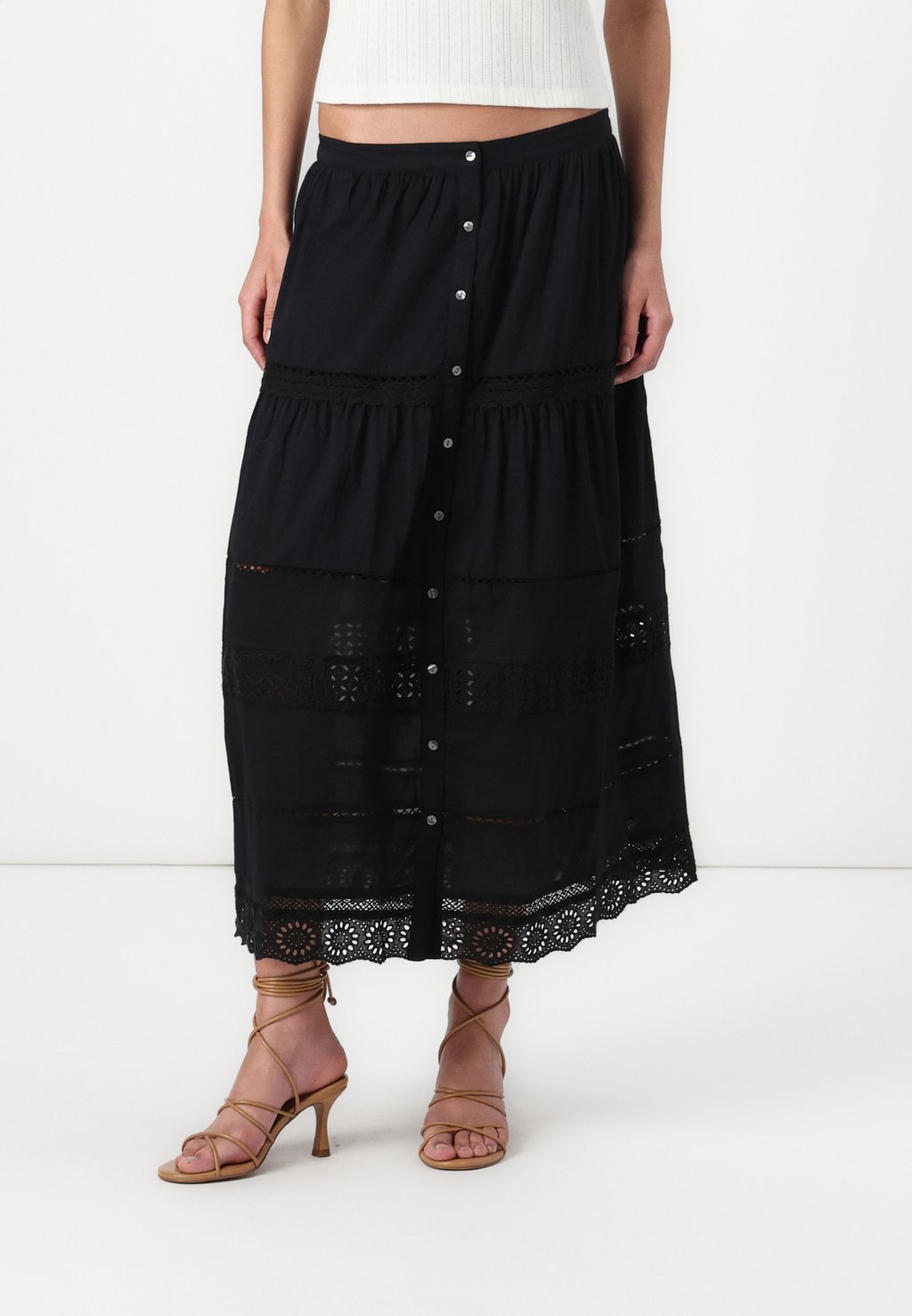 

Юбка макси TRIM MAXI SKIRT GAP, черный