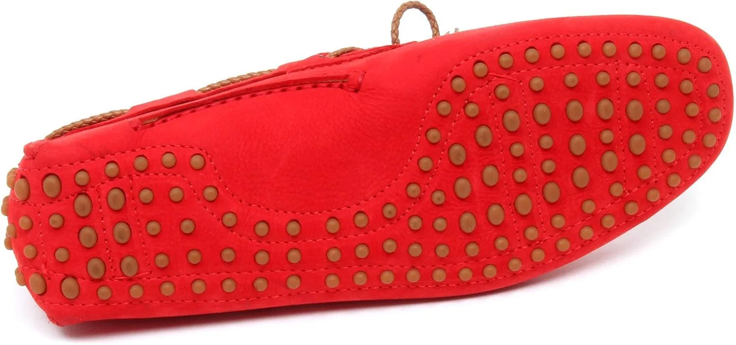 Мужские лоферы D4400 Mocassino Uomo Calzoleria Rosso Vintage LA PARIGINA, Red — фото 3