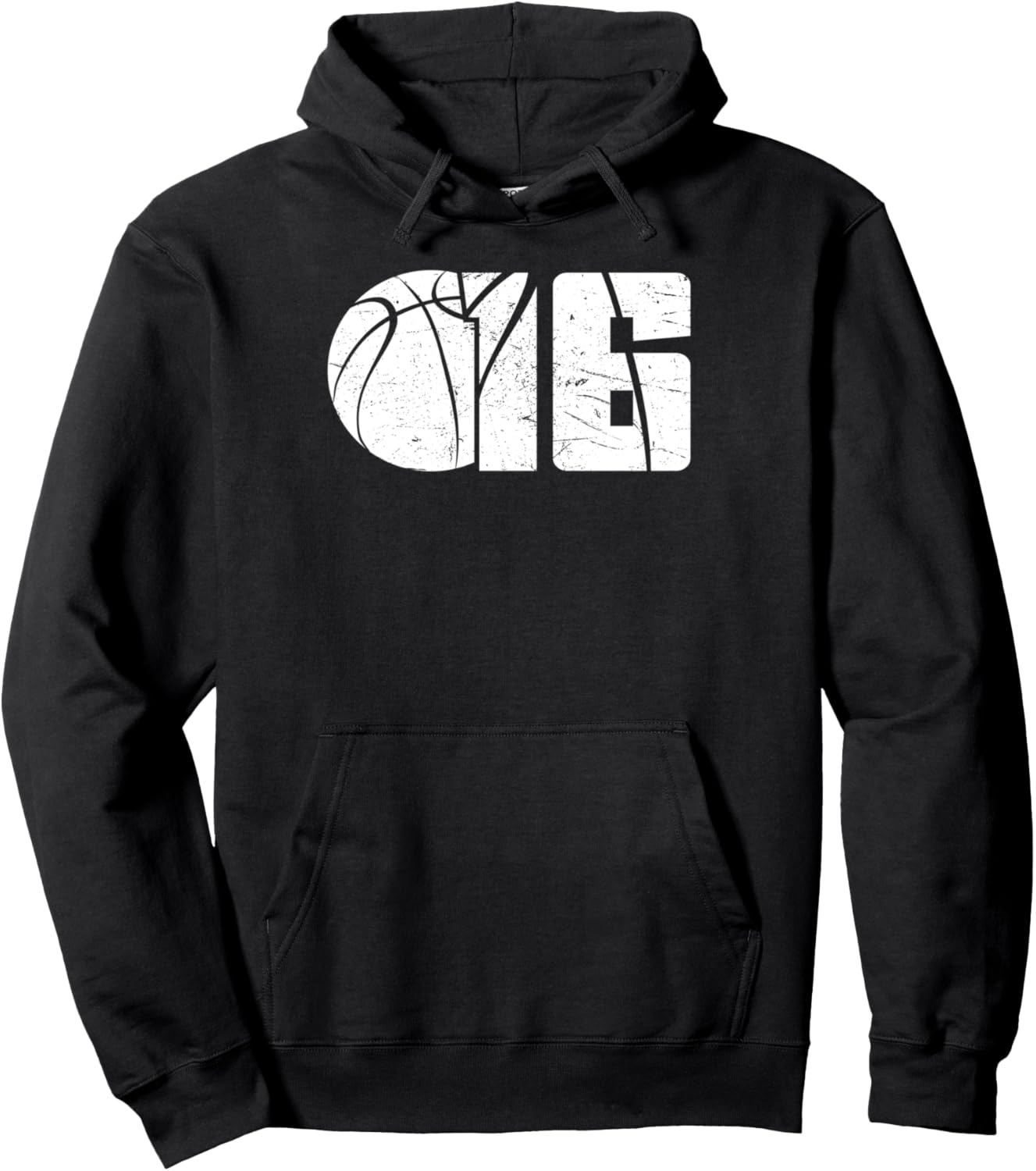 

Худи для 16-летнего баскетболиста, отмечающего 16-летие Basketball Birthday Boy Men, черный