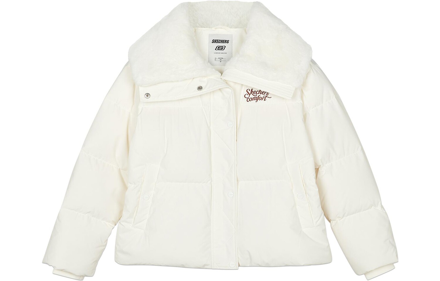 

Пуховик женский Marshmallow/0074 Skechers, цвет Marshmallow White