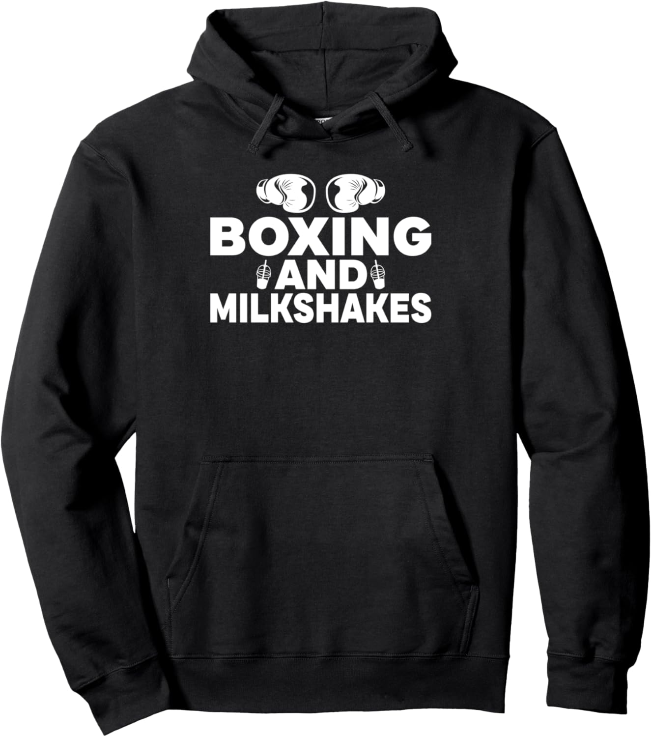 

Худи с надписью «Боксерский молочный коктейль» Love Milkshakes Gift, черный