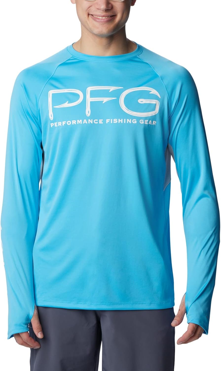 

Мужская футболка Columbia Terminal Tackle Vent с длинным рукавом, Riptide/Cool Grey, Серый, Мужская футболка Columbia Terminal Tackle Vent с длинным рукавом, Riptide/Cool Grey