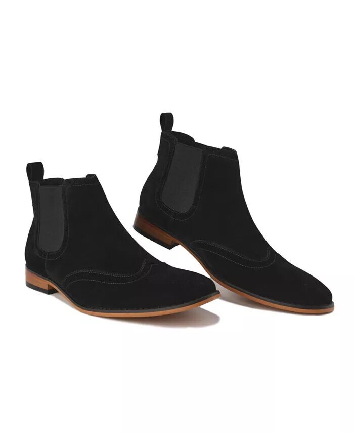 

Мужские ботинки Chelsea Slip On Wing Tip Gino Vitale, черный