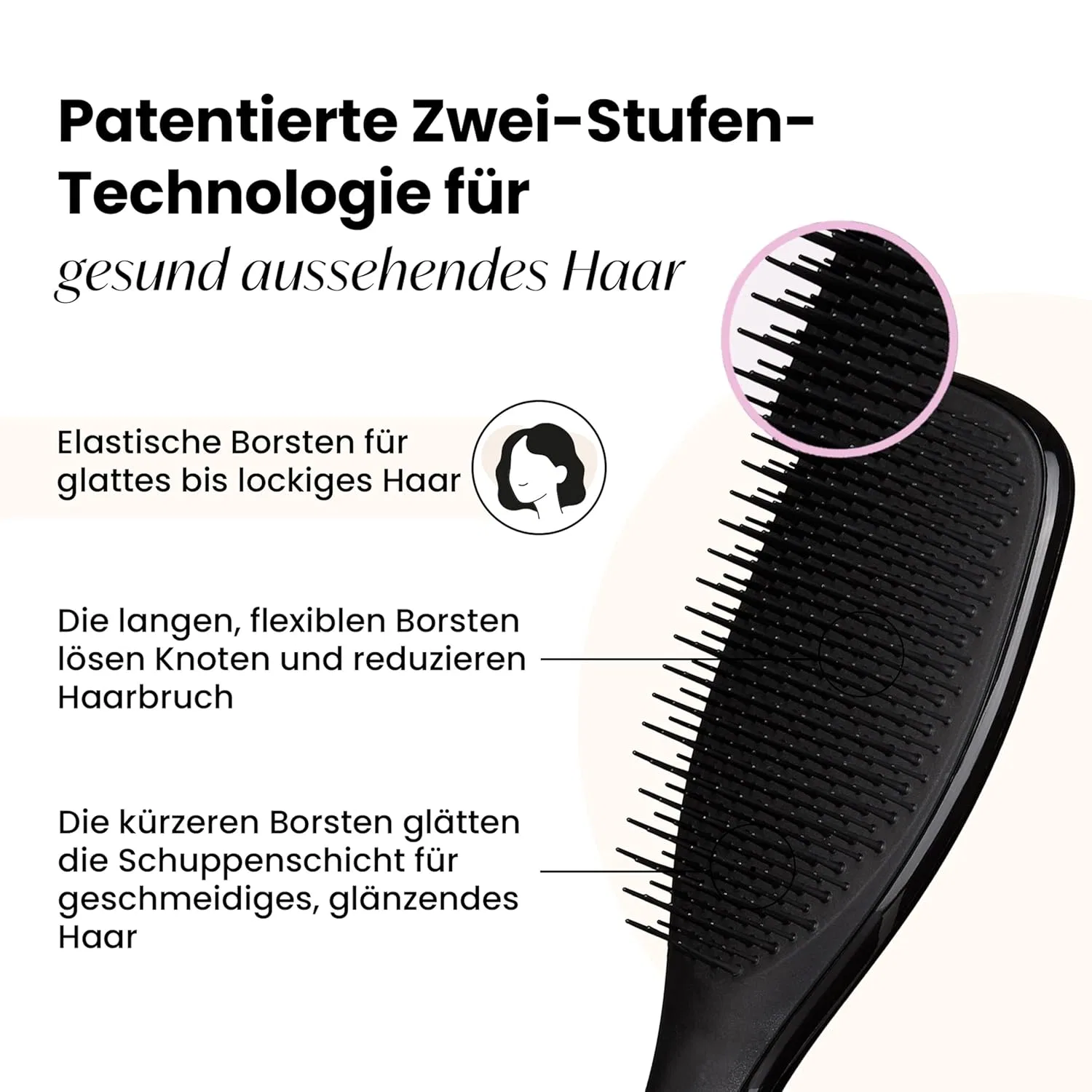 Щетка для влажных и сухих волос «Ultimate Detangler Midnight Black» от Tangle Teezer Tangle Teezer, Black — фото 2