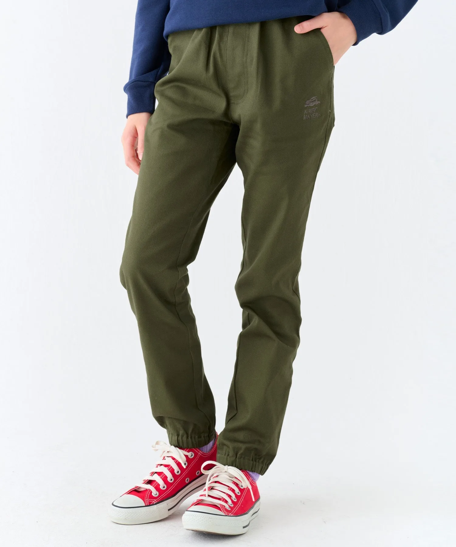 (К) Хлопковые эластичные спортивные брюки KRIFF MAYER, KHAKI