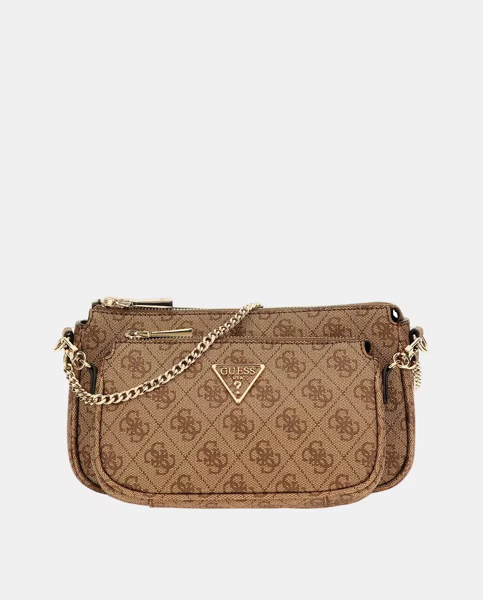 

Сумка-бандо с внешним съемным клатчем Guess, светло-коричневый