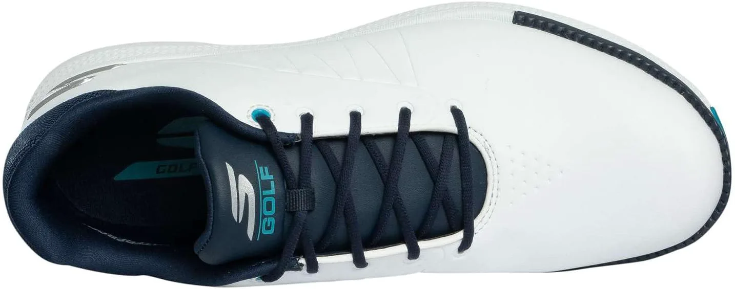 Кроссовки для гольфа Skechers Go Golf Tempo GF без шипов 214099 2025 - Натуральный / Серый, белый/темно-синий/синий — фото 3