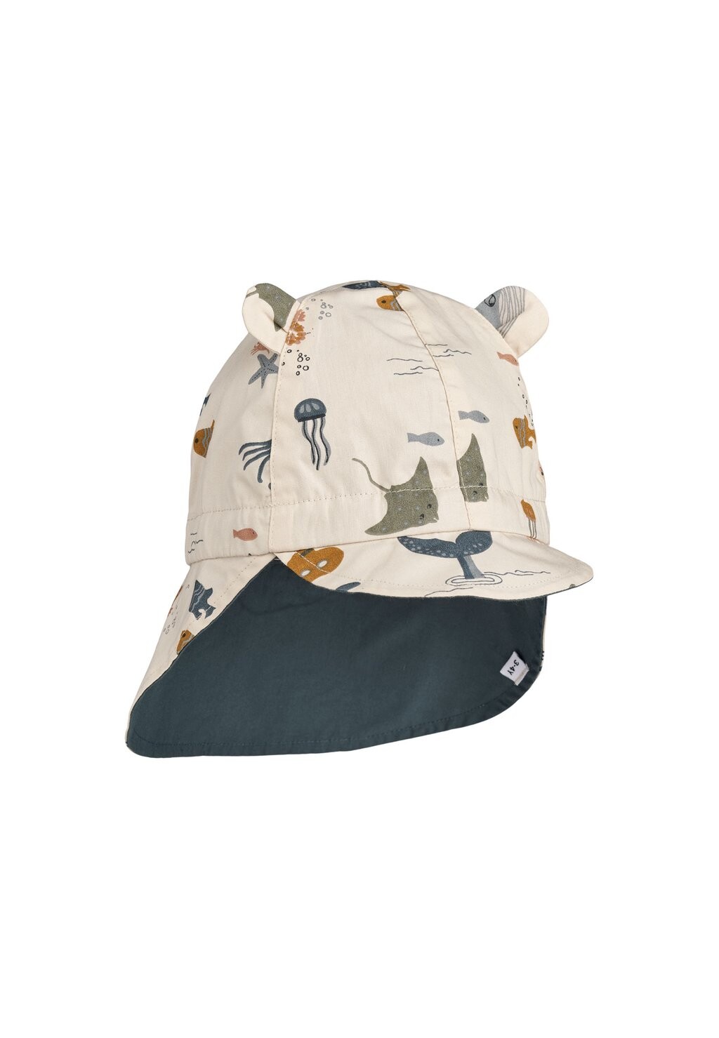 

Шапка GORM REVERSIBLE SUN HAT WITH EARS UNISEX Liewood, цвет sandy