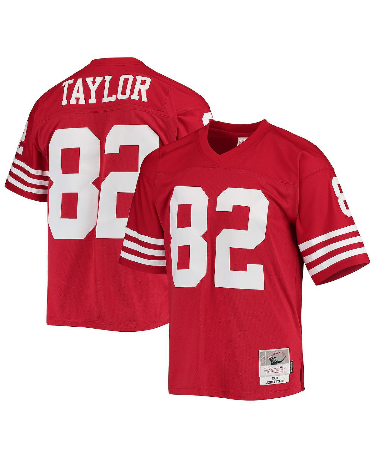 

Мужская футболка John Taylor Scarlet San Francisco 49ers 1990 Legacy Replica Mitchell & Ness