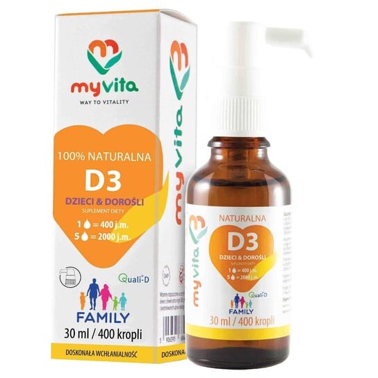 

MyVita, Витамин D3, 30 мл