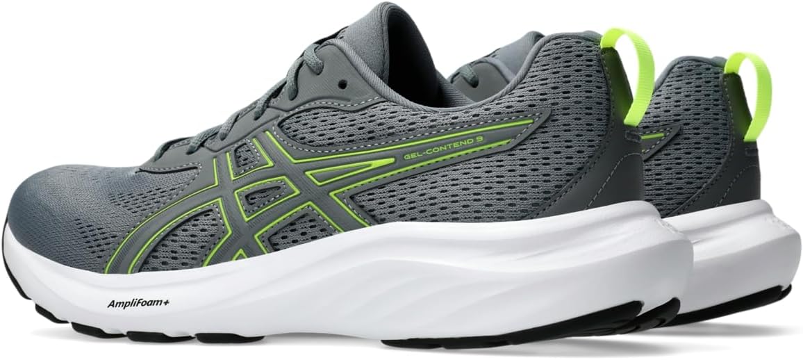 Мужские кроссовки для бега Asics Gel-Contend 9, желтый/серый/стальной — фото 3