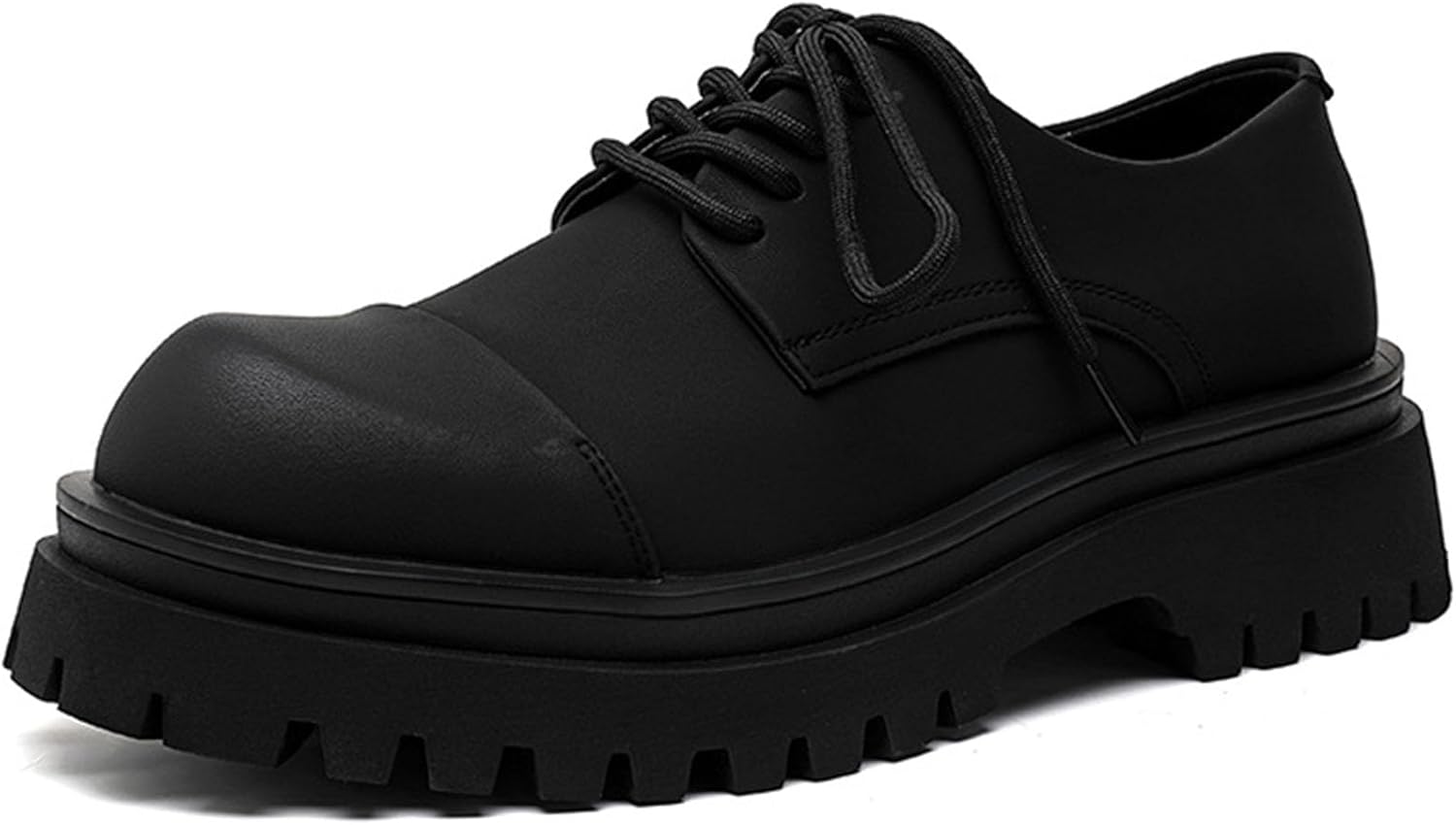 

Мужские модные ретро-туфли-оксфорды с круглым носком, толстой подошвой, удобные, с нескользящей мягкой подошвой, для работы, офиса, делового стиля и формальной одежды Zppordmr, черный