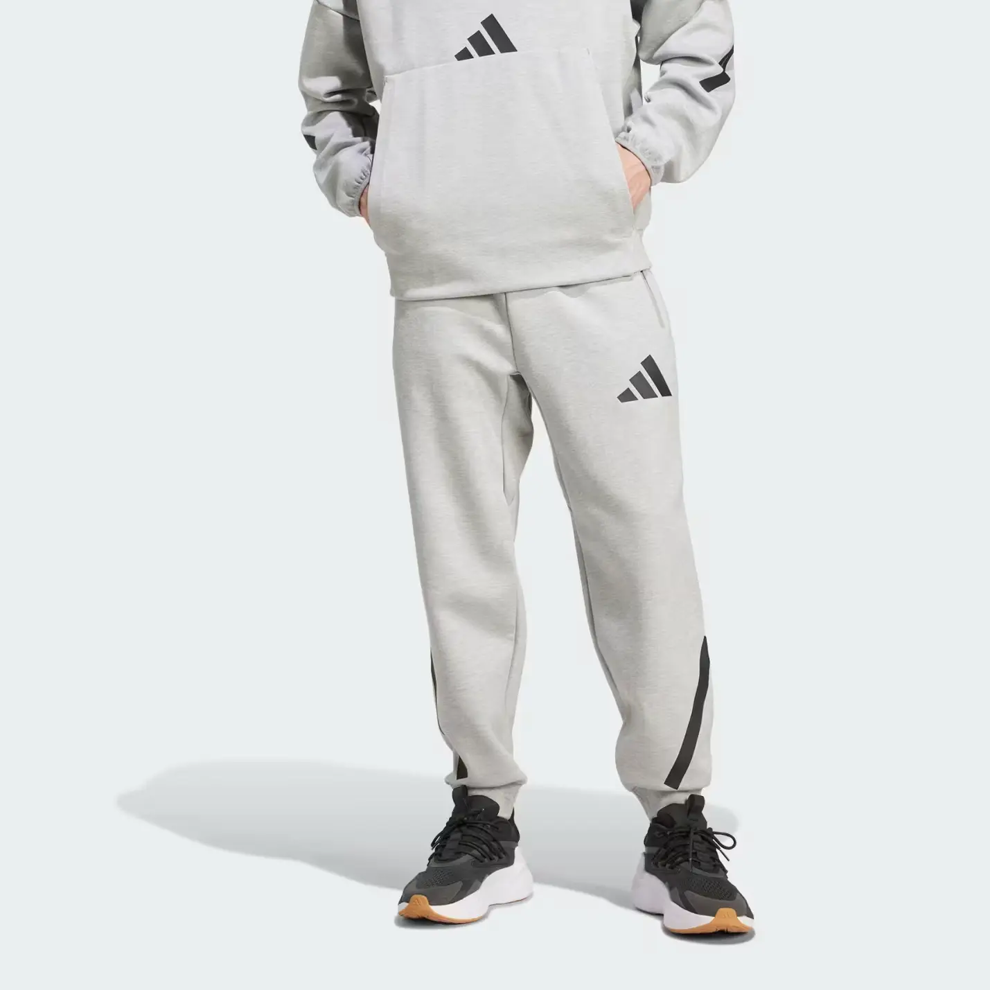 Брюки Z.N.E. Adidas, серый — фото 4