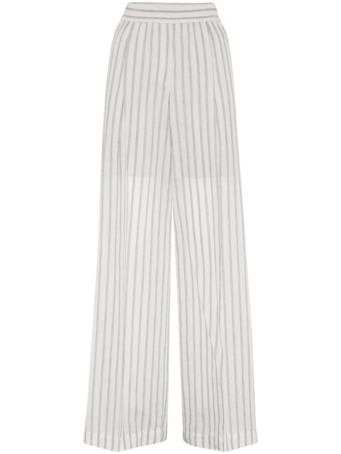 

Brunello Cucinelli брюки в полоску, серый