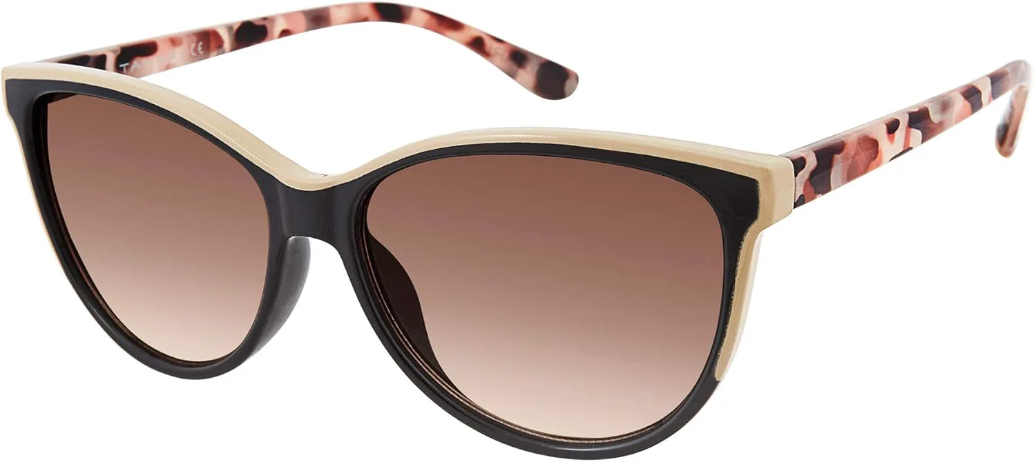 

Стильные женские солнцезащитные очки TAHARI TH777 с защитой от УФ-излучения, модель «кошачий глаз». Элегантный подарок для женщин, диаметр линз 55 мм, Black & Nude