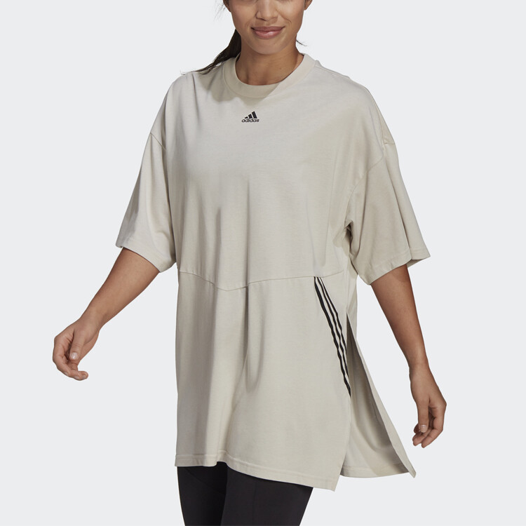 Футболка женская бокситово-коричневая Adidas — фото 2