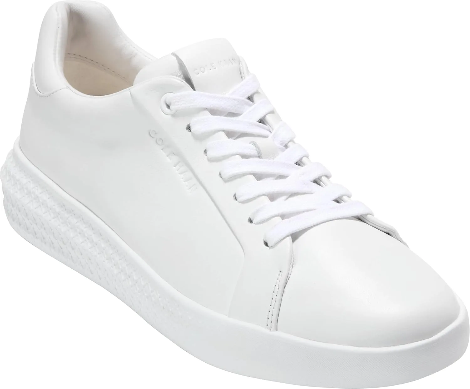 Мужские кроссовки Cole Haan Grand Hurrion Cup на шнуровке до самого носка, белый — фото 4