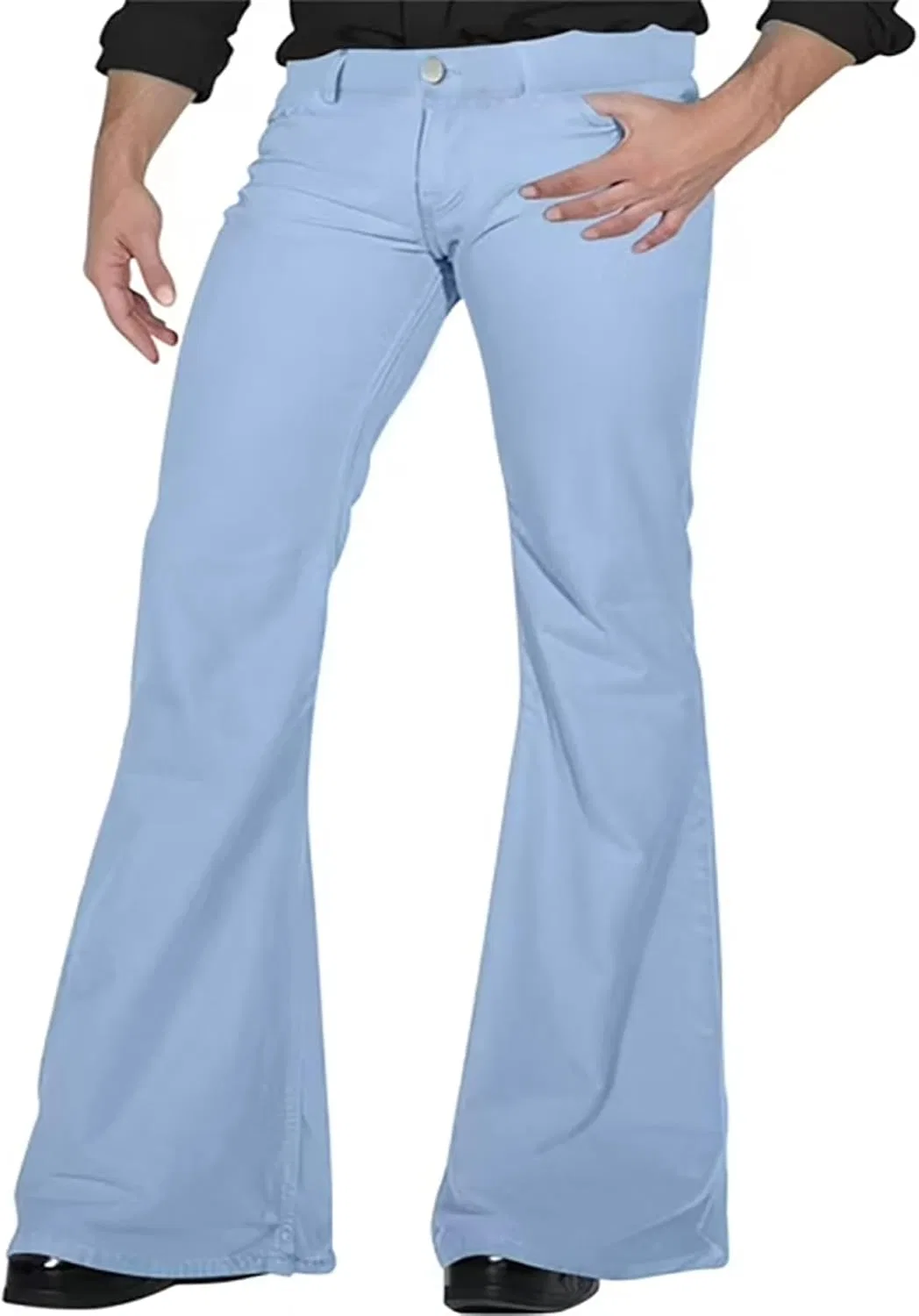 Джинсы клеш мужские, джинсы, Light Blue