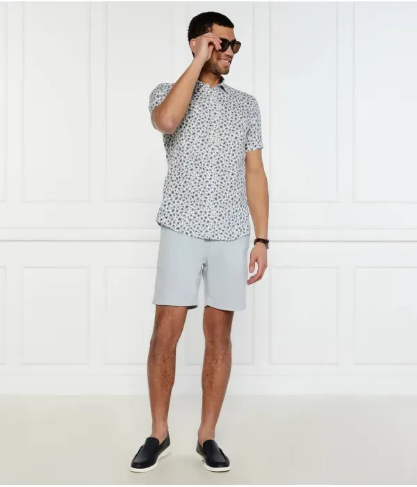 Льняная рубашка C-ROAN-ken-SH-C1-251 slim fit Boss, синий — фото 2