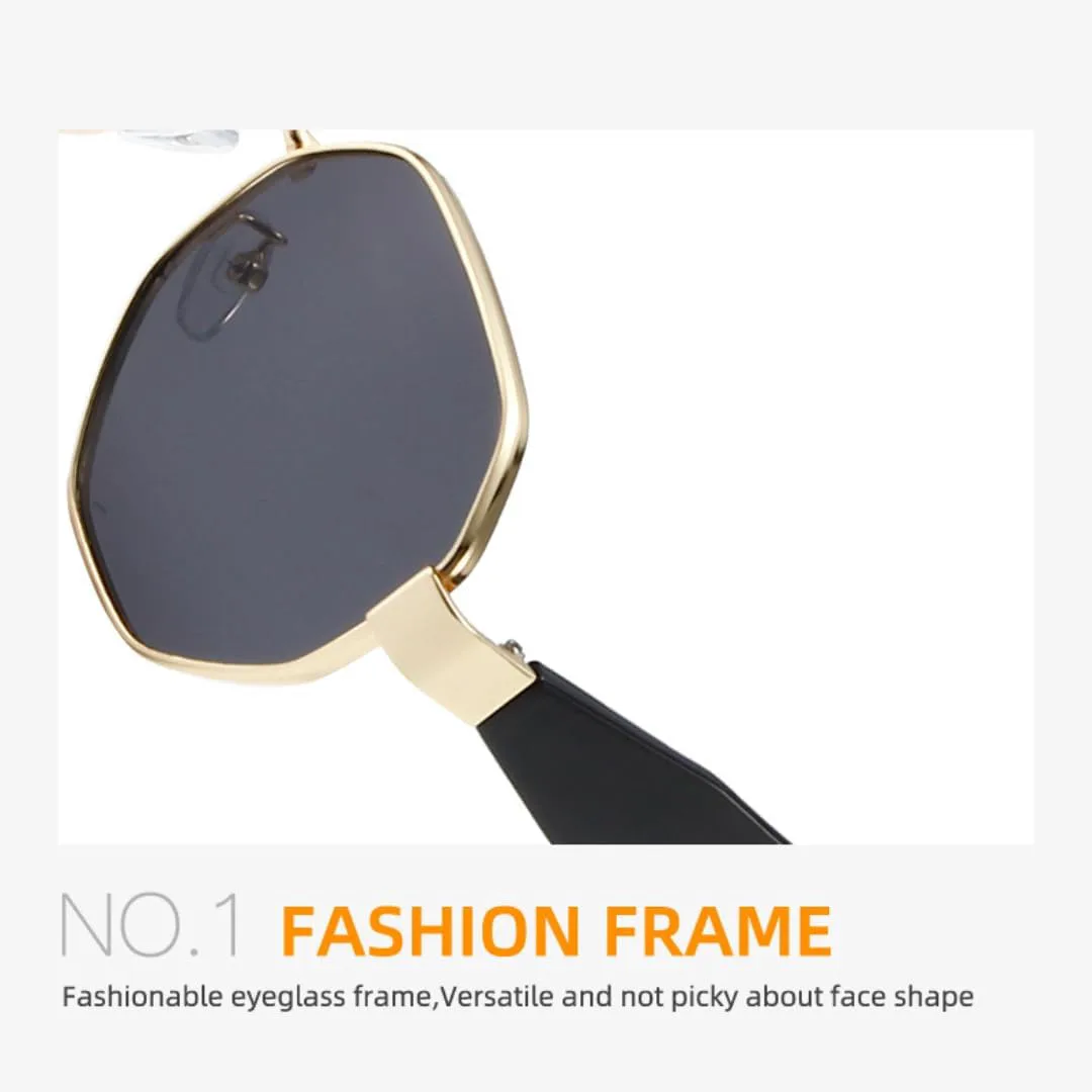 

Ретро-солнцезащитные очки для женщин, модный тренд, металлические оправы, мужские солнцезащитные очки класса люкс с защитой от УФ-излучения UV400 SZVVBKK, Tea