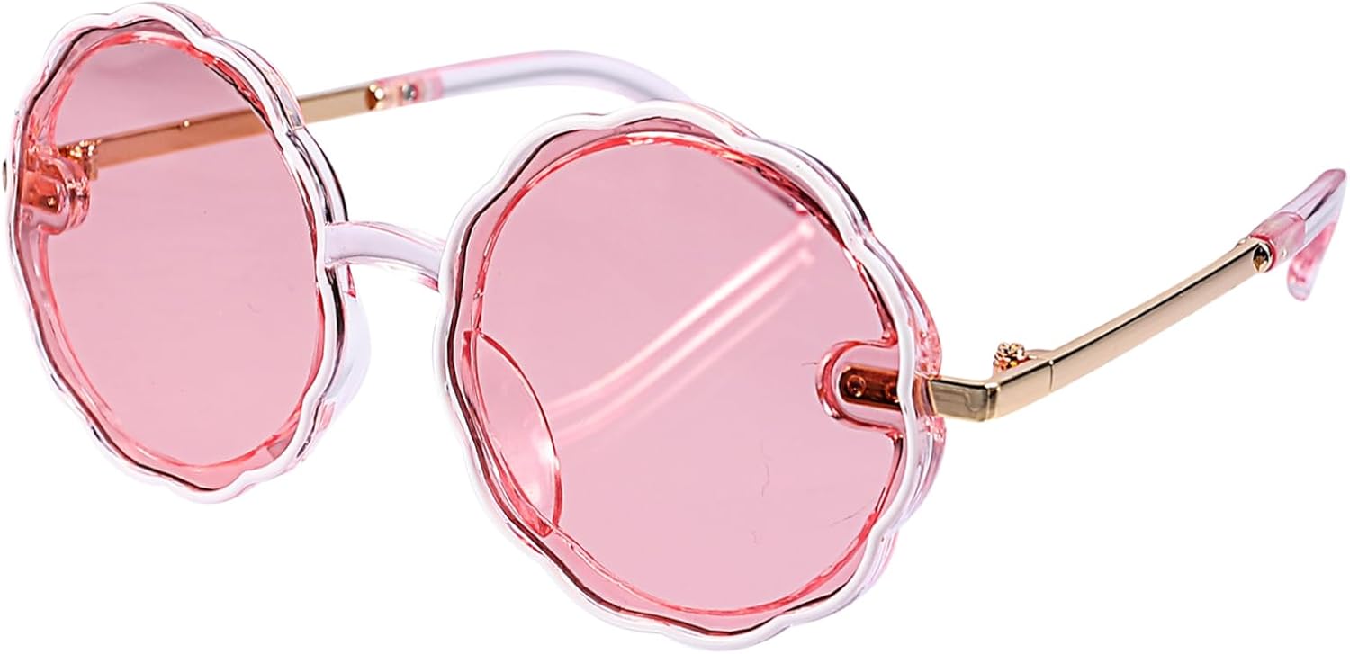 

Солнцезащитные очки LIFKOME в круглой оправе для мальчиков и девочек, 1 пара, защита от УФ-излучения, модные очки для весны и защиты от бликов, универсальный дизайн, подходят к любому наряду, Pink