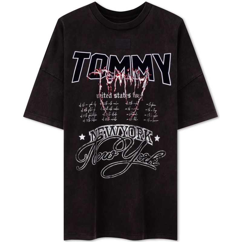 

Футболка с рукавом дроп-шиплер унисекс Tommy Hilfiger, черный