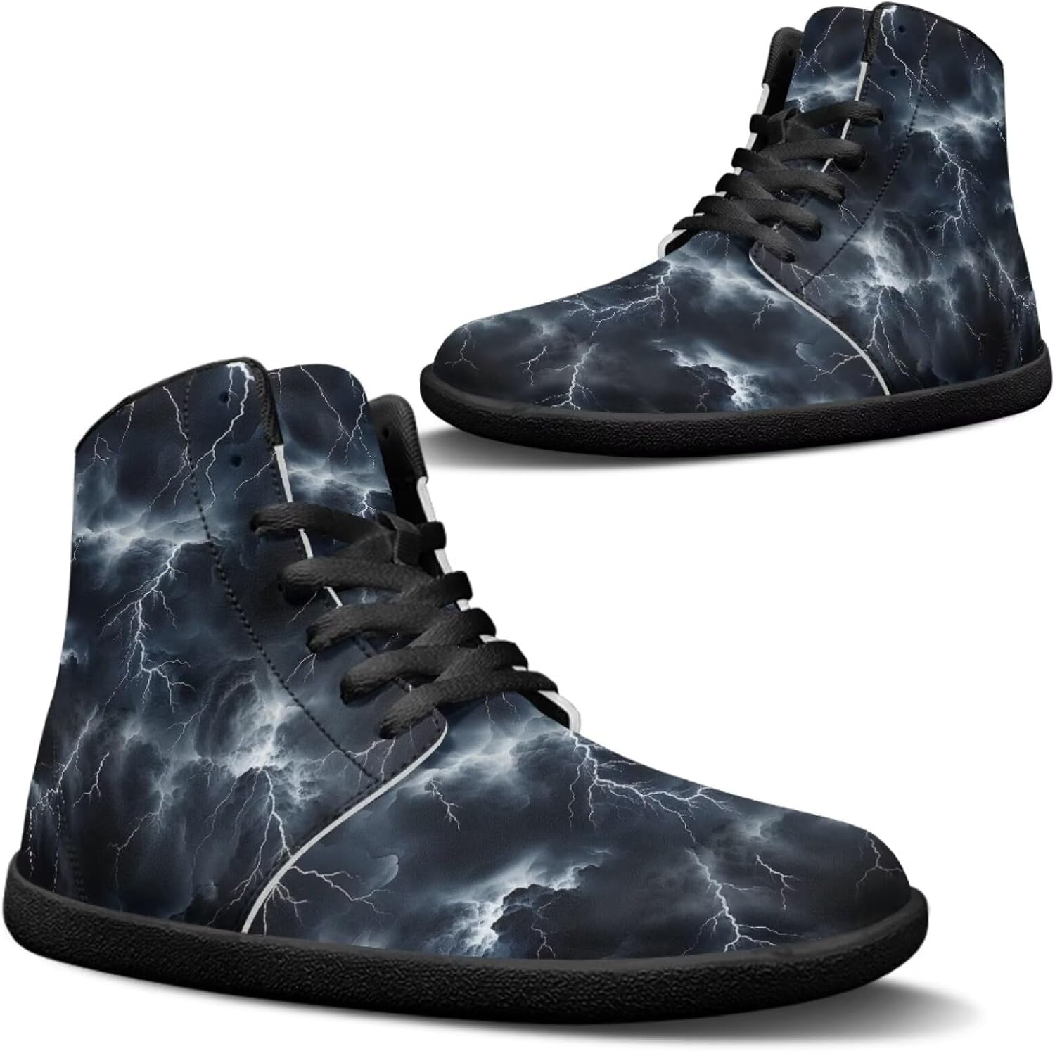 

Мужские прогулочные кроссовки Jeiento с узором природы, высокие, для бега, с широкой носочной частью, серый