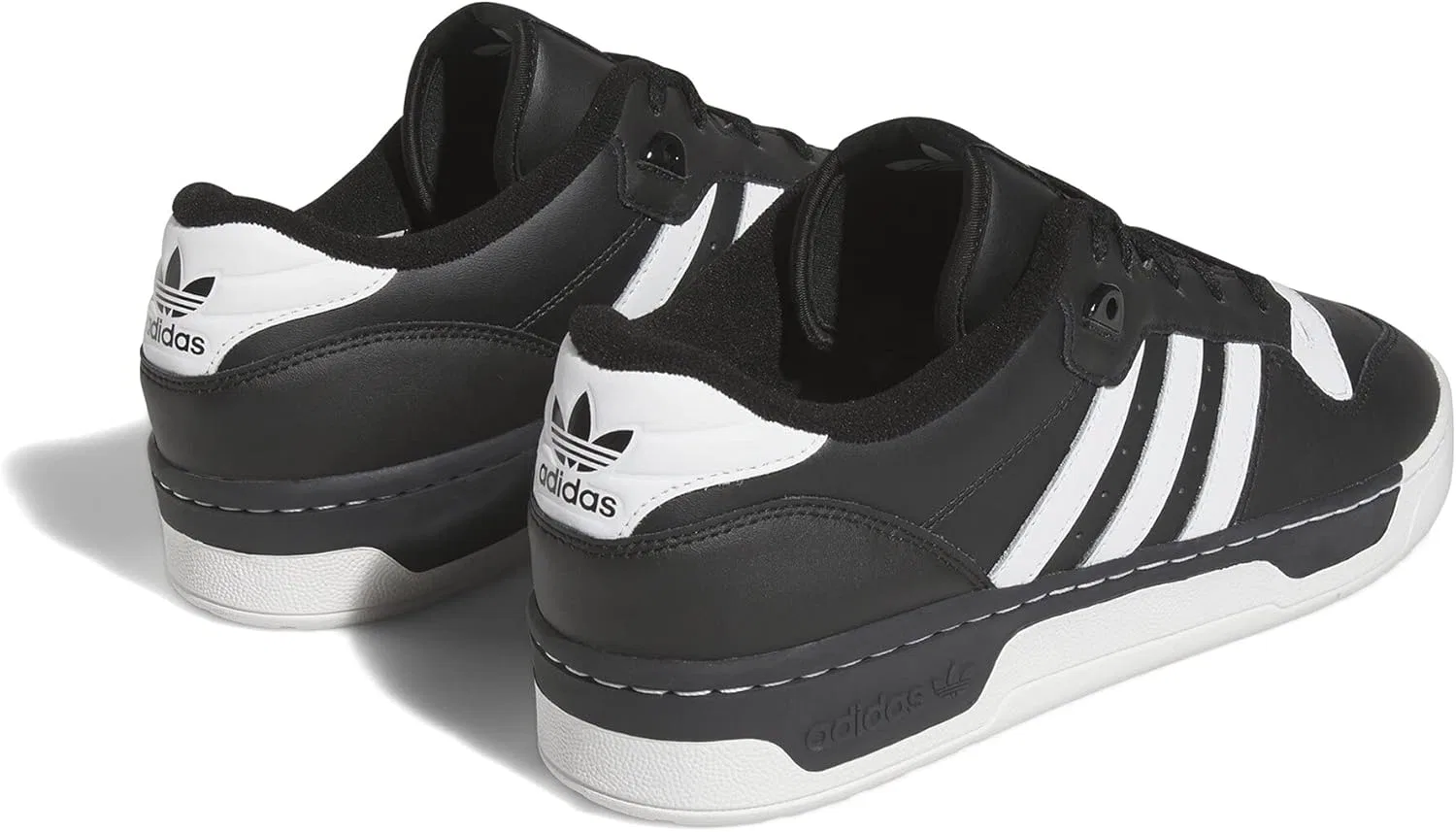 Мужские низкие кроссовки Rivalry Adidas, Core Black Ftwr White Core Black — фото 4