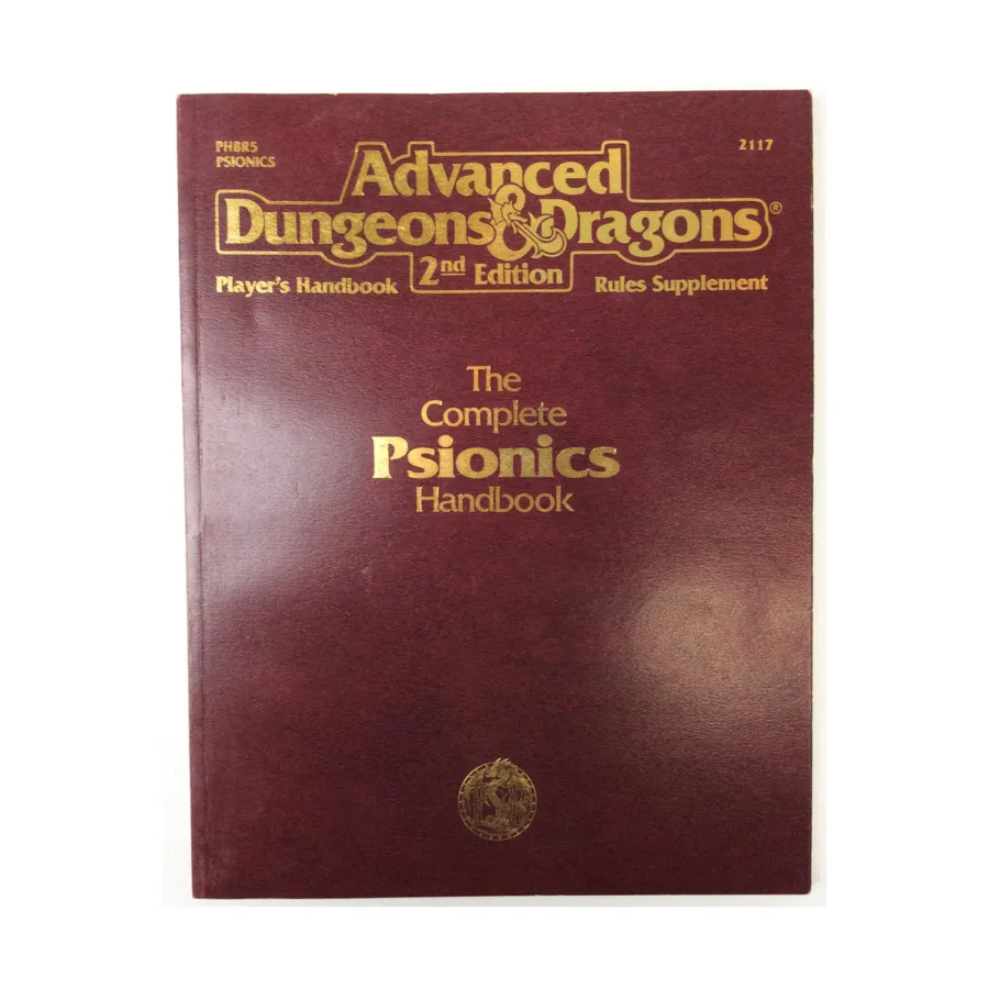 

Complete Psionics Handbook (7th Printing), Advanced Dungeons & Dragons (2nd Edition) - Player's Guides & Books, мягкая обложка