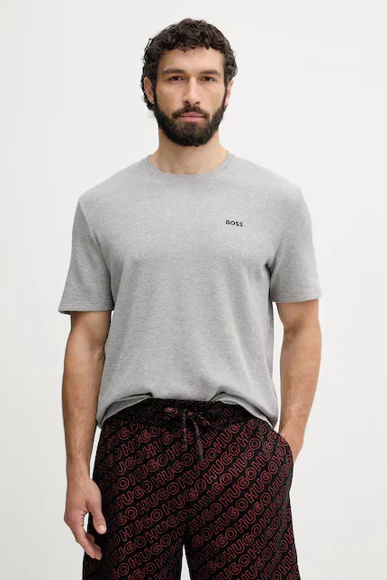 Футболка мужская Waffle T-Shirt BOSS, серый
